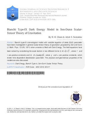 Bianchi Type-IX Dark Energy Model in Sen-Dunn Scalar-Tensor Theory of Gravitation