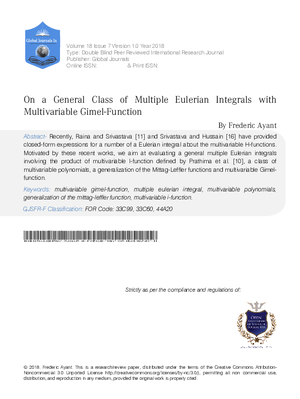 On a General Class of Multiple Eulerian Integrals with Multivariable Gimel-Function