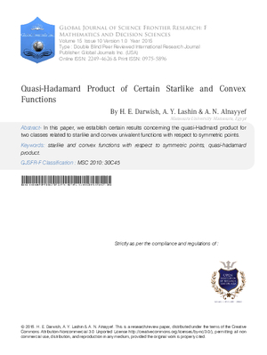 Quasi-Hadamard Product of Certain Starlike and Convex Functions