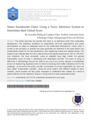 Smart Sustainable Cities: Using a Fuzzy Inference System To Determine their Global Score