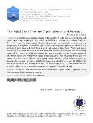 The Digital Space Structure,Superconductor, and Superstar