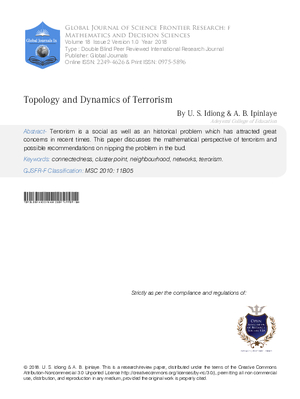 Topology and Dynamics of Terrorism