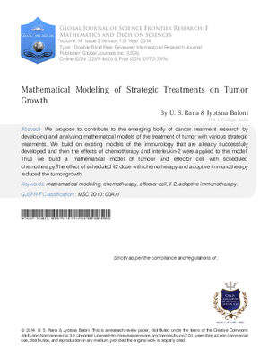 Mathematical Modeling of Strategic Treatments on Tumor Growth