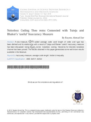 Noiseless Coding Theorems Connected with Tuteja and Bhakers useful Inaccuracy Measure