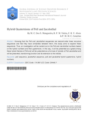 Hybrid Quaternions of Pell and Jacobsthal
