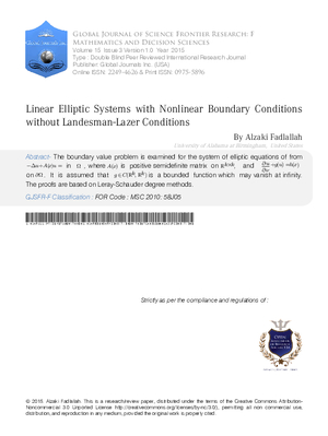 Linear Elliptic Systems with Nonlinear Boundary Conditions without Landesman-Lazer Conditions