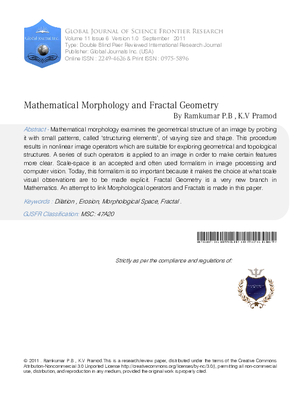 Mathematical Morphology and Fractal Geometry