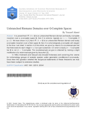 Unbranched Riemann Domains over Q-Complete Spaces