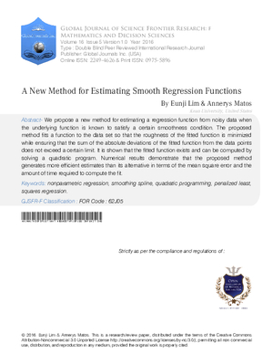 A New Method for Estimating Smooth Regression Functions