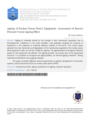 Ageing of Nuclear Power Plant’s Equipment. Assessment of  Reactor Pressure Vessel Ageing Effect