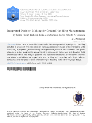 Integrated Decision Making for Ground Handling Management