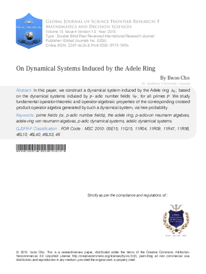 On Dynamical Systems Induced by the Adele Ring