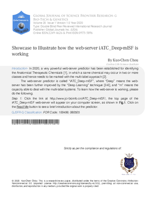 Showcase to Illustrate how the web-server iATC_Deep- mISF is working
