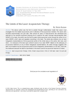 The Limits of the Laser Acupuncture Therapy