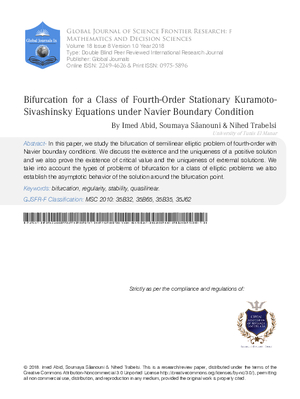 Bifurcation for a Class of Fourth-Order Stationary Kuramoto-Sivashinsky Equations Under Navier Boundary Condition