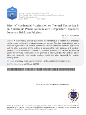 Effect of Non-Inertial Acceleration on Thermal Convection in an Anisotropic Porous Medium with Temperature-Dependent Darcy and Brinkman Frictions