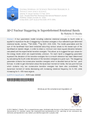 II=2 Nuclear Staggering in Superdeformed Rotational Bands
