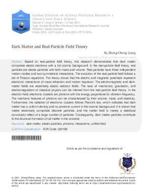 Dark Matter and Real-Particle Field Theory