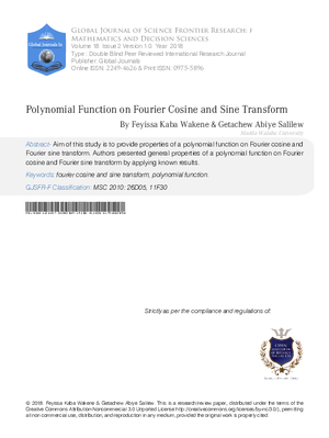 Polynomial Function on Fourier Cosine and Sine Transform