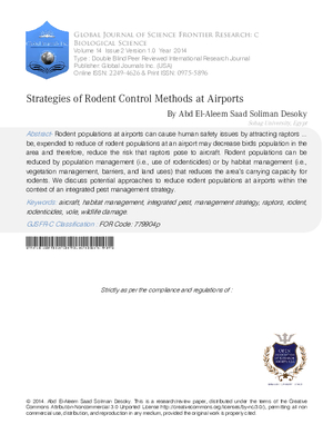 Strategies of Rodent Control Methods at Airports
