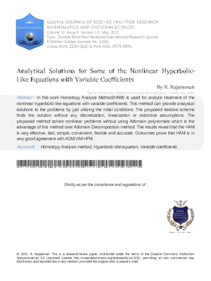 Analytical Solutions For Some Of The Nonlinear Hyperbolic-Like Equations With Variable Coefficients