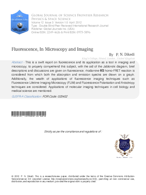 Fluorescence, in microscopy and imaging