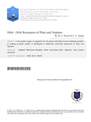 Orbit - Orbit Resonance of Pluto and Neptune