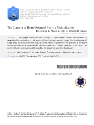 The Concept of Heart-Oriented Rhotrix Multiplication