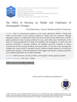 The Effect of Housing on Health and Challenges of Demographic Changes