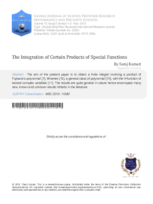 The Integration of Certain Products of Special Functions