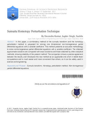 Sumudu Homotopy Perturbation Technique