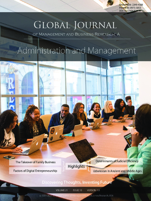 GJMBR-A Administration: Volume 21 Issue A10