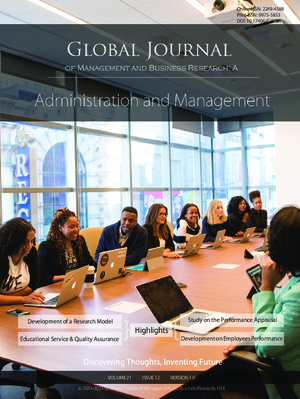 GJMBR-A Administration: Volume 21 Issue A12