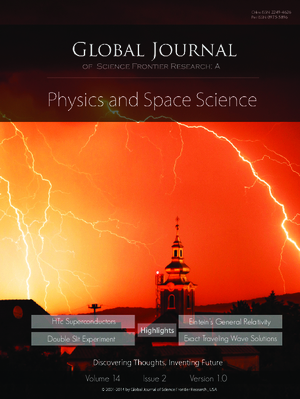 GJSFR-A Physics: Volume 14 Issue A2