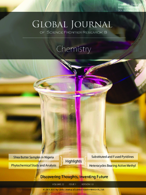 GJSFR-B Chemistry: Volume 22 Issue B1
