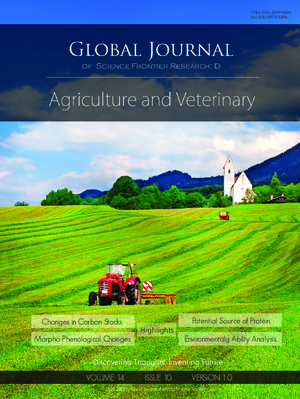 GJSFR-D Agriculture and Veterinary: Volume 14 Issue D10