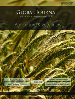 GJSFR-D Agriculture and Veterinary: Volume 16 Issue D3
