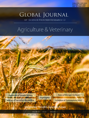 GJSFR-D Agriculture and Veterinary: Volume 20 Issue D1