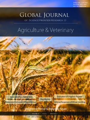 GJSFR-D Agriculture and Veterinary: Volume 20 Issue D3