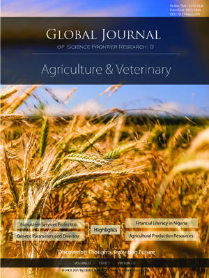GJSFR-D Agriculture & Veterinary: Volume 22 Issue D3
