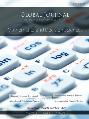 GJSFR-F Mathematics: Volume 13 Issue F3