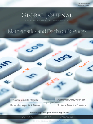 GJSFR-F Mathematics: Volume 14 Issue F5