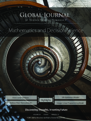 GJSFR-F Mathematics: Volume 20 Issue F8
