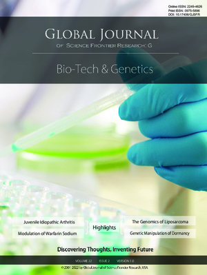 GJSFR-G Bio-Tech & Genetics: Volume 22 Issue G2