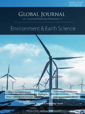 GJSFR-H Environment & Environmental geology: Volume 22 Issue H7