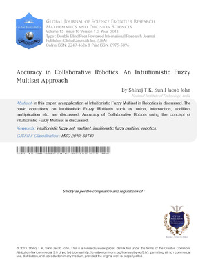 Accuracy in Collaborative Robotics: An Intuitionistic Fuzzy Multiset Approach