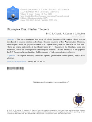 Bicomplex Riesz-Fischer Theorem