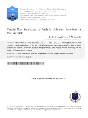 Certain New Subclasses of Analytic Univalent Functions in the Unit Disk