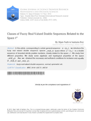 Classes of Fuzzy Real-valued Double Sequences related to the Space