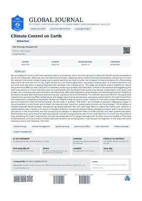 Climate Control on Earth